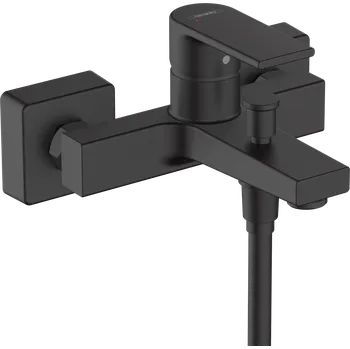 Vodovodní baterie Hansgrohe Vernis Shape Páková vanová baterie na stěnu, matná černá 71450670