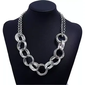 Náhrdelník Dámský kroužkový náhrdelník Ringers Stříbrný