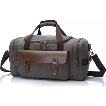 Canvasio cestovní příruční plátěná taška Basso Šedá 28L