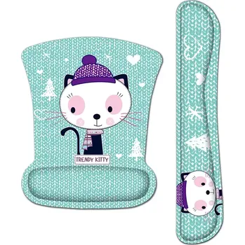 Podložka pod myš Huado Set podložka pod myš a zápěstí Trendy Kitty