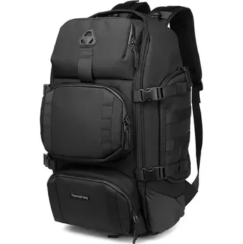 Městský batoh Ozuko Outdoor Tactical cestovní batoh s USB Ponce Černý 29L