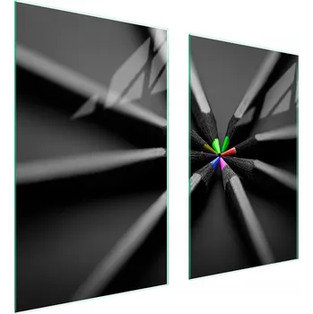 Obraz Skleněná ochranná deska na sporák 75x52 Pastelky