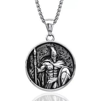 Přívěsek Přívěsek z chirurgické oceli Sparťanský válečník - Model BEZ ŘETÍZKU (pouze přívěsek)