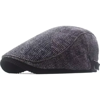 Čepice Pánská plochá bavlněná čepice bekovka Ernesti Šedá