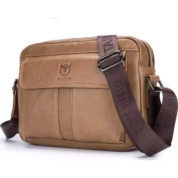 Bullcaptain pánská kožená vintage taška Ursan Camel 7L