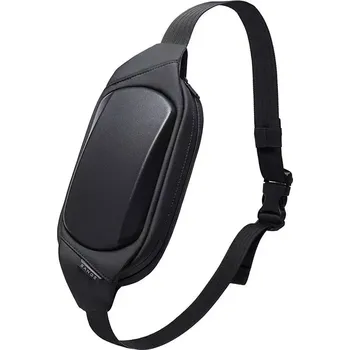 Ledvinka Bange skořepinová taška kolem pasu Halldor Černý 2L