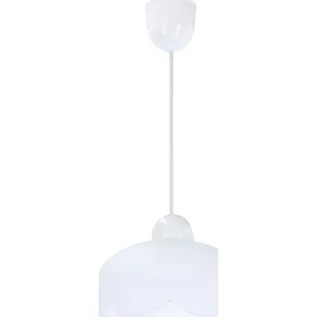 Závěsné svítidlo Bratek bílé sklo moderní do obýváku a ložnice 18 cm CANDELLUX