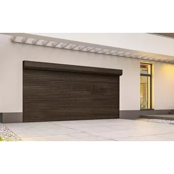Garážová vrata Rolovací garážová vrata RH 77 - Tmavý dub - Ořech