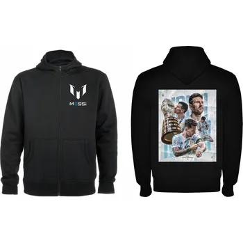 Chlapecká mikina Mikina se zipem Lionel Messi Barva: černá, Velikost: 110/116 - 5/6let