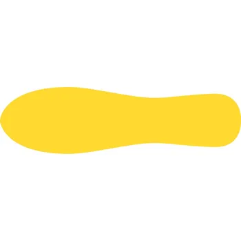 Samolepící etiketa Podlahové samolepicí značení Djois, PVC, tvar stopa, 28x8,4cm, žluté