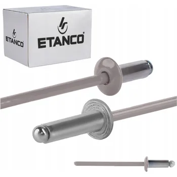 Nýt Hliníkové trhací nýty 3,2 x 8 mm RAL 8004 500 ks Etanco