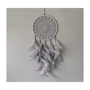 Lapač snů Lapač zlých snů šedý 24 x 65 cm č.2