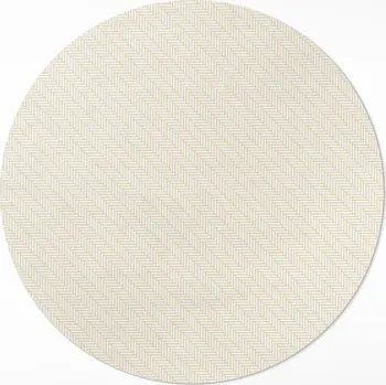 Koberec Kulatý PVC Koberec do interiéru ⌀ 70 cm jemné parkety minimalistický vzor rybí kost