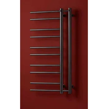 Radiátor PMH Theia L 500 x 940 mm T1B-L koupelnový radiátor černá lesk