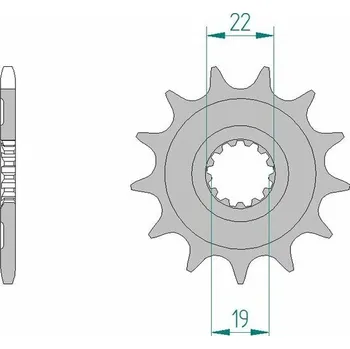 Nářadí na motocykly Ocelová standardní přední řetězová kola AFAM 64305 - 520 64305-13