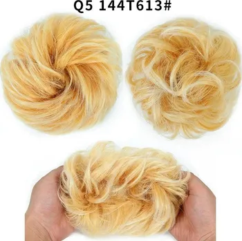 Příčesek Gumička na messy drdol s umělými vlasy | syntetické vlasy - 29