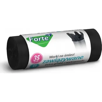 Pytle na odpadky Pytle na odpad FORTE+ Extra silné se zavazováním 35l/15ks