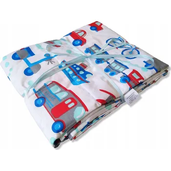 přikrývka Zátěžová deka 70x100 cm senzorická pro děti - Autíčka