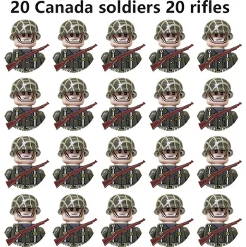 Stavebnice LEGO Sada vojenských figurek | Styl Lego - 20pcs set-29