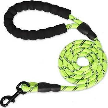 Vodítko pro psa Reflexní vodítko pro psy, pevné a polstrované - Zelená,1,0 cm 120 cm
