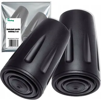 Trekingová hůl Vitolog 2x Koncovky na hole Nordic Walking - Kulaté, pár