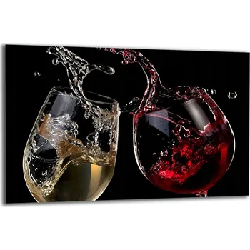 Obraz SKLENĚNÁ OCHRANNÁ DESKA NA SPORÁK 80x52 VÍNO Tvrzené Sklo KUCHYNĚ 7v1