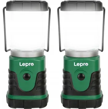 Svítilna MINI KEMPINGOVÁ LAMPA SVÍTILNA NA BATERIE 2 KS 350L 4 REŽIMY