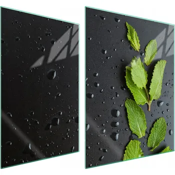 Obraz Skleněná ochranná deska na sporák 70x52 Kapky