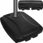 Základna pod slunečník na kolečkách Iso Trade černá 80x60x15 cm