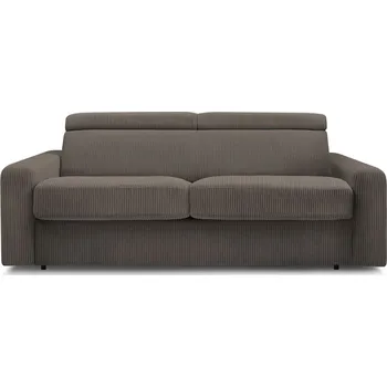 Pohovka Šedohnědá manšestrová rozkládací pohovka 195 cm Monaco – Bobochic Paris ID_1698928