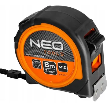 metr Svinovací ocelový metr magnetický 8 m x 25 mm NEO