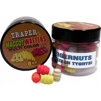 Návnadová surovina Wafters Traper Maggot Method Feeder Multi Color 8mm 25g - Ořech Tygří (Tyglí ořech)