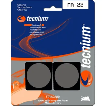 Nářadí na motocykly Brzdové destičky TECNIUM Street Organic - MA22 MA22