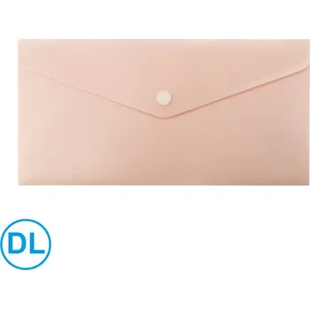 LUMA spisové desky s drukem DL / pastel růžová