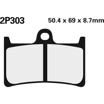 Nářadí na motocykly Brzdové destičky NISSIN Street /Off-Road Sintered Metal - 2P-303ST 2P-303ST