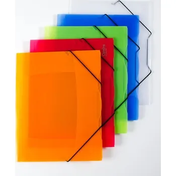 Spisové desky A4 s gumou Opaline - modrá