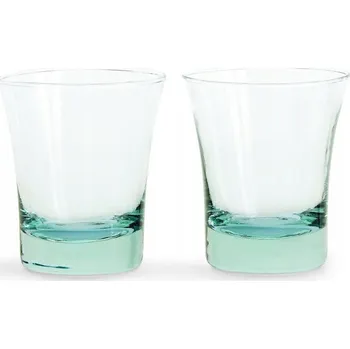 Sklenice Skleničky na koňak, skleničky na whisky, skleničky na vodu, koktejlové skleničky poháry poháry Sagaform RE:TUR bezbarvé, zelené 2 ks 60 Ml ks