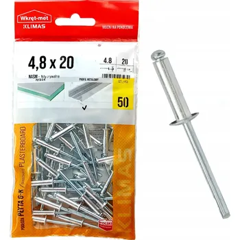 Nýt Trhací nýty ocel-hliník NASM 4,8x20 50 ks