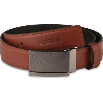 Opasek Pánský oblekový opasek Barva: Hnědá, Délka: 130