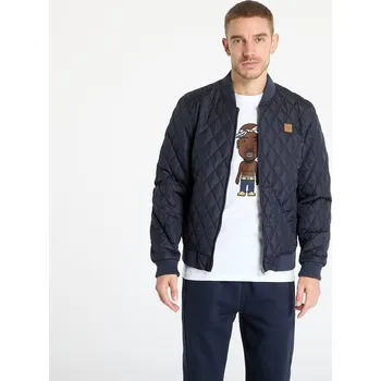 Pánská bunda Bunda Urban Classics Diamond Quilt Nylon Jacket Navy M