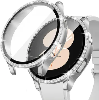 Pouzdro na mobilní telefon 2v1 POUZDRO + SKLO PRO SAMSUNG GALAXY WATCH 4 44MM