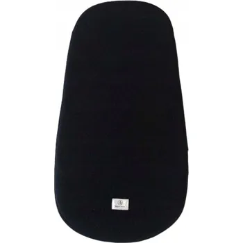 SIMPLE WOOL Antipotní vložka do korbičky kočárku z merino vlny ČERNÁ