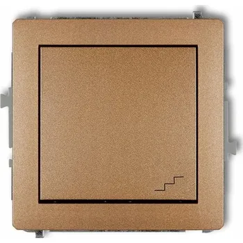 vypínač Jednopólový vypínač pod omítku Karlik zlatý 8DWP-3