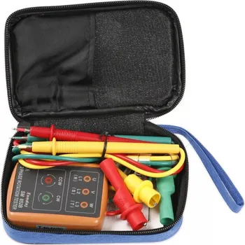 Bezpečnostní kamera Měřič pořadí fází, tester rotace fází, 3fázový fázoměr AC 60V~600V