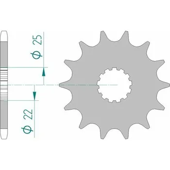 Nářadí na motocykly Ocelová standardní přední řetězová kola AFAM 27500 - 520 27500-13