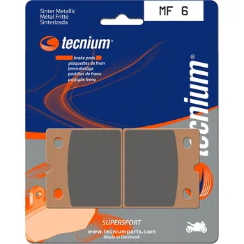 Nářadí na motocykly Brzdové destičky TECNIUM Street Performance Sintered Metal - MF6 MF6