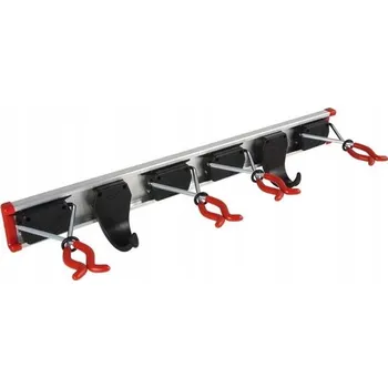 Obraz Kovová věšáková lišta Bruns 50 cm, 5 háčků, nosnost 40 kg