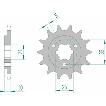Nářadí na motocykly Ocelové standardní přední kolo AFAM 22600 - 520 22600-15