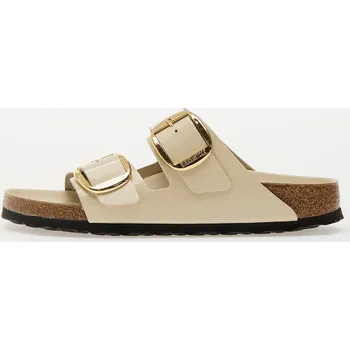 Dámské tenisky Tenisky Birkenstock Arizona Big Buckle Natural Leather Patent High-Shine Ecru EUR 40