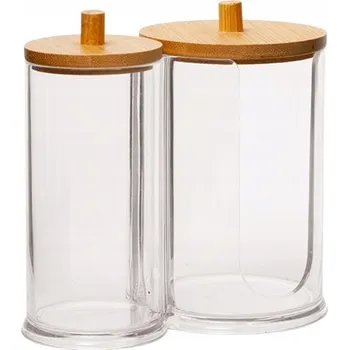 Zásobník na papírové ručníky Dvoudílný zásobník na vatové tampony a tyčinky – elegance a pořádek | 12x4,5 cm